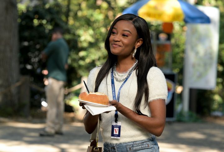 Iyana Halley On Set