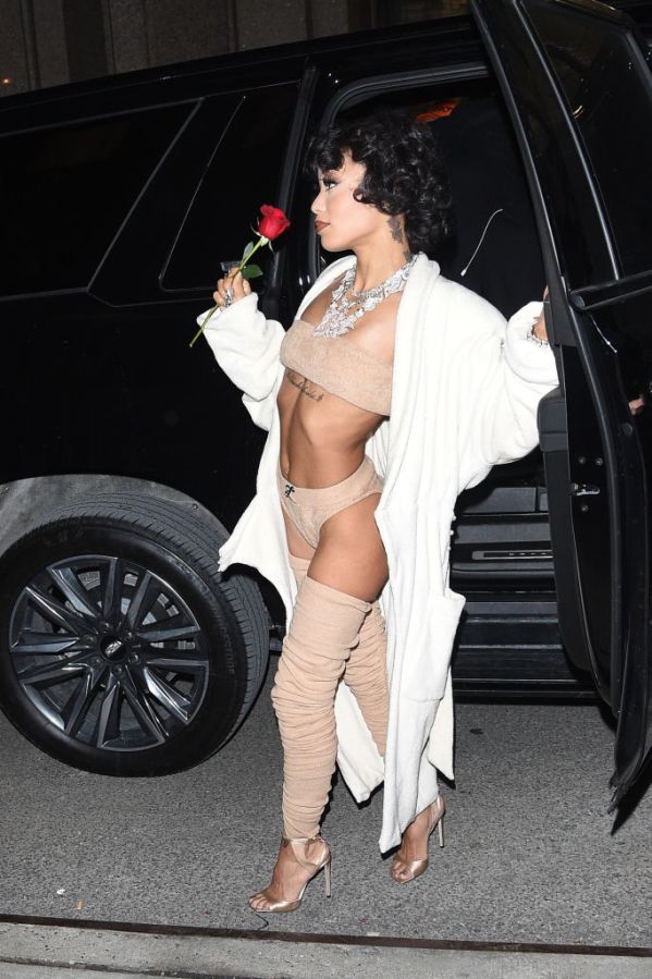 Celebrity Sightings In New York City - February 14, 2022