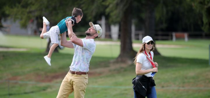 Justin Timberlake With Family At The Omega European Masters