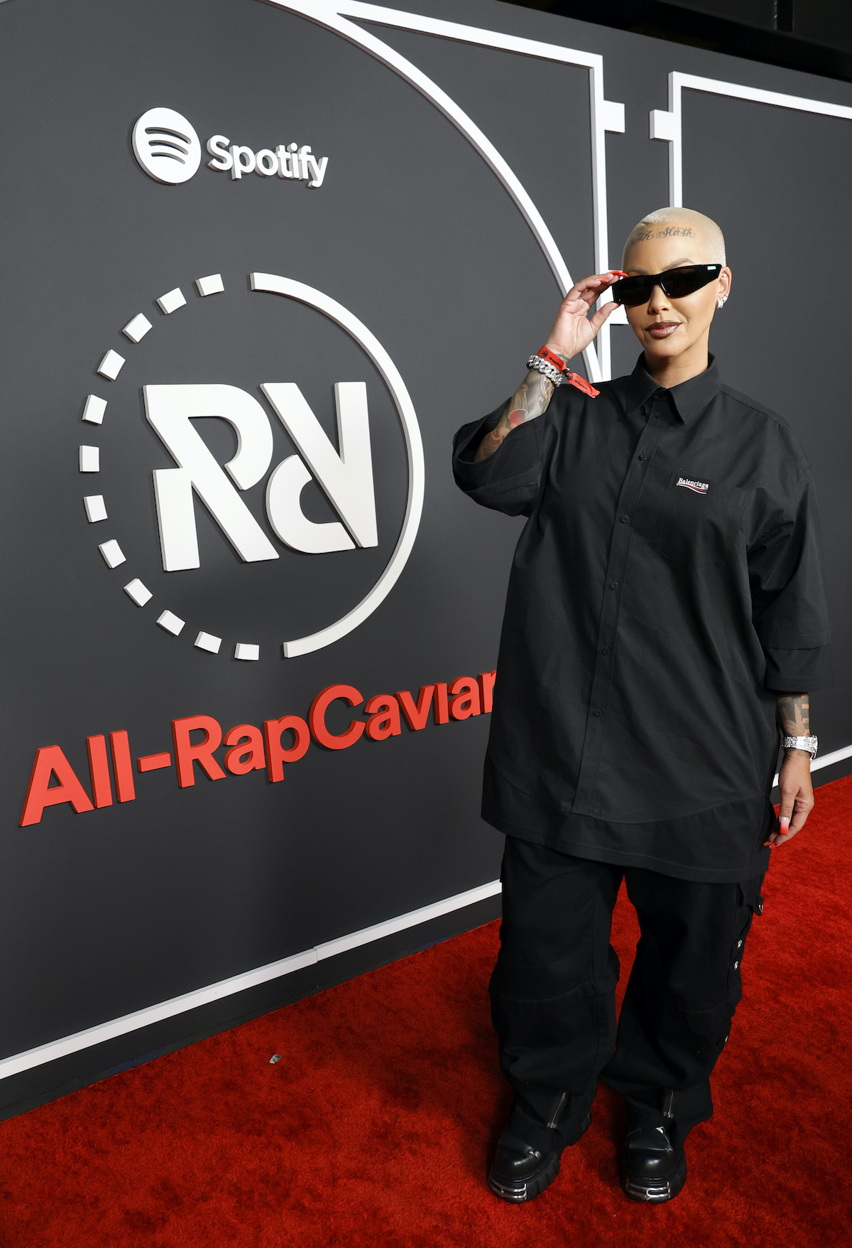 Amber Rose Attends Spotify's All Rap-Caviar Experience on June 23, 2022 in Los Angeles, California.