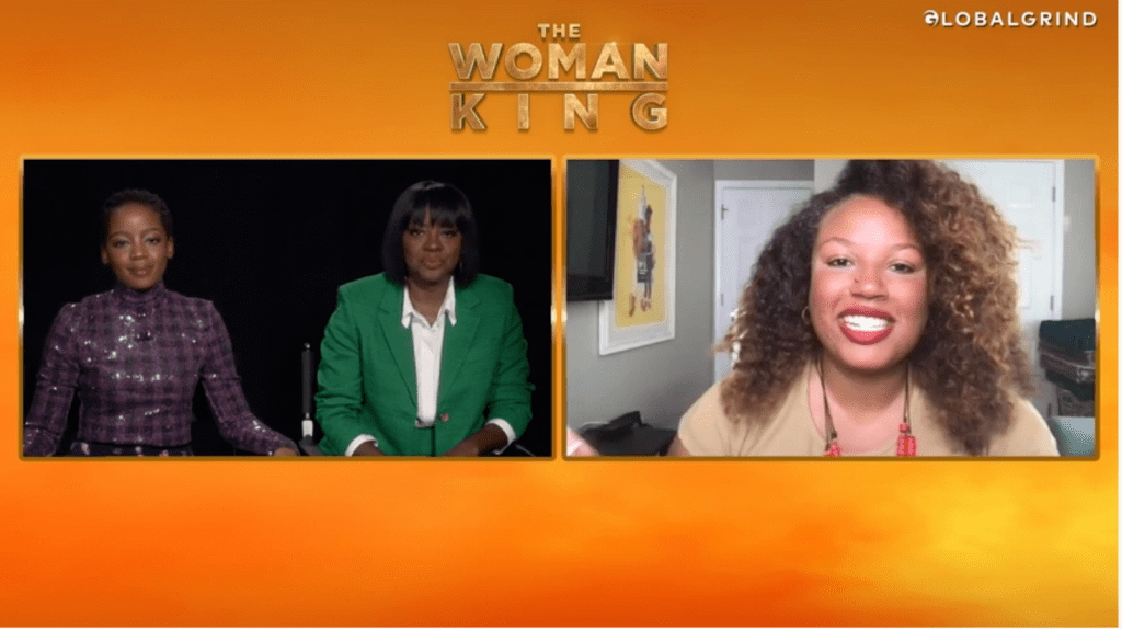 The Woman King Junket screengrabs