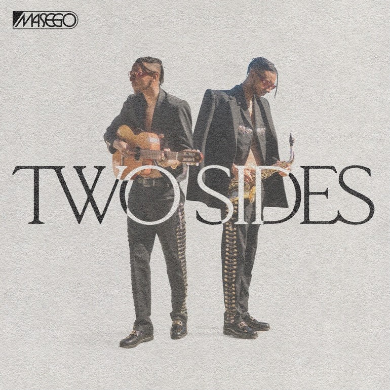 Masego press photo and 'Two Sides' single artwork