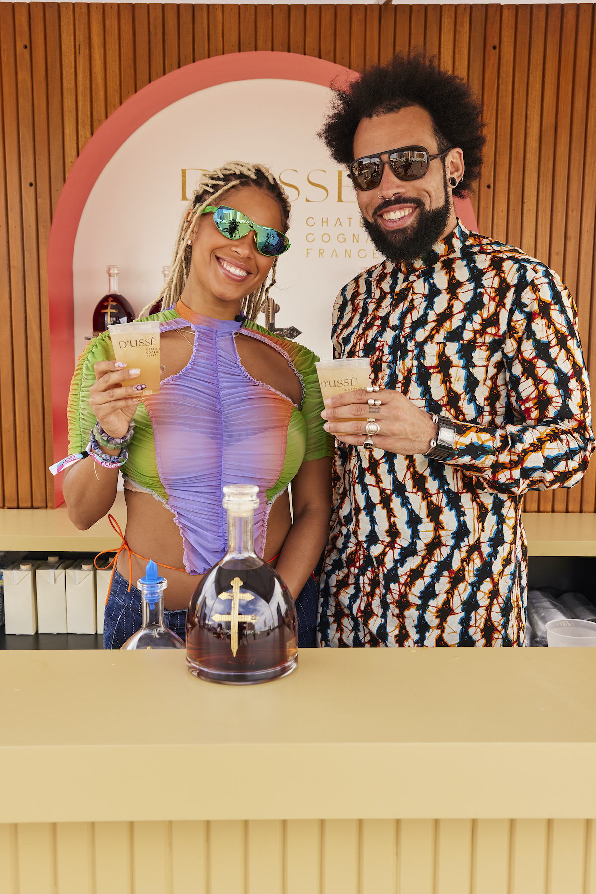 Bryson Tiller, N.O.R.E, Dem Franchize Boyz and more toast with D'USSÉ at Lovers & Friends in Las Vegas