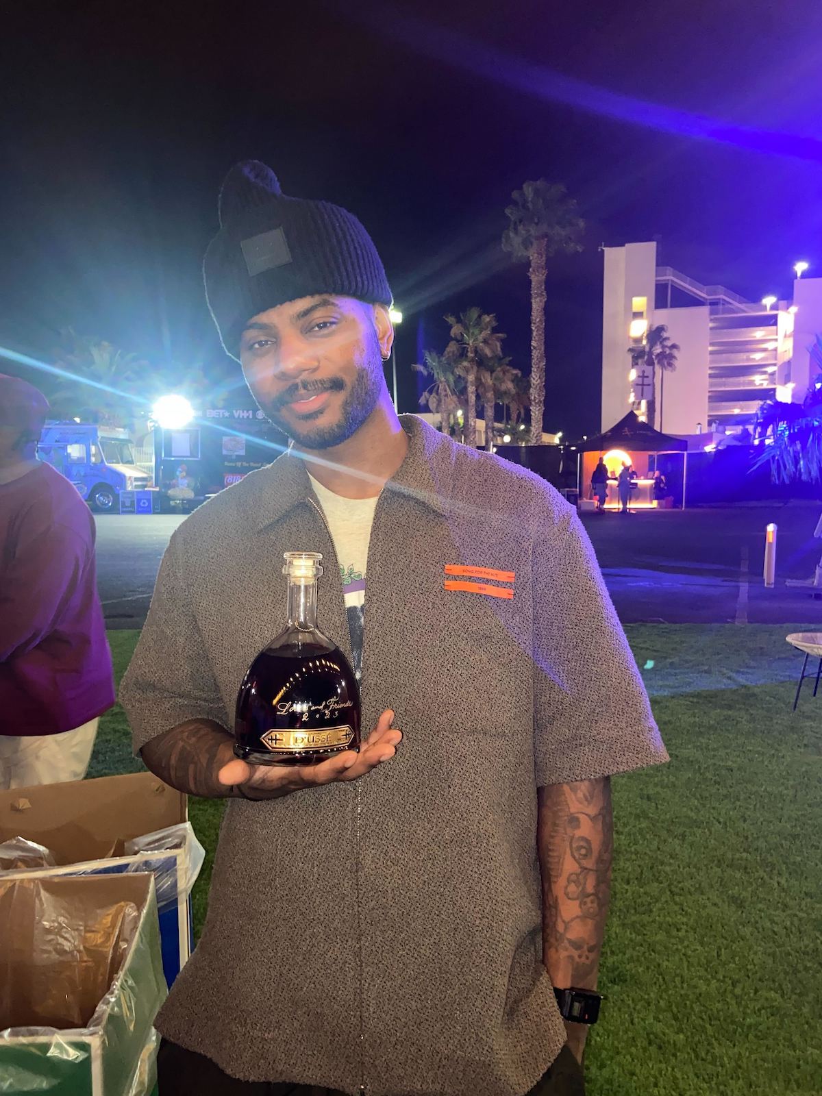 Bryson Tiller, N.O.R.E, Dem Franchize Boyz and more toast with D'USSÉ at Lovers & Friends in Las Vegas