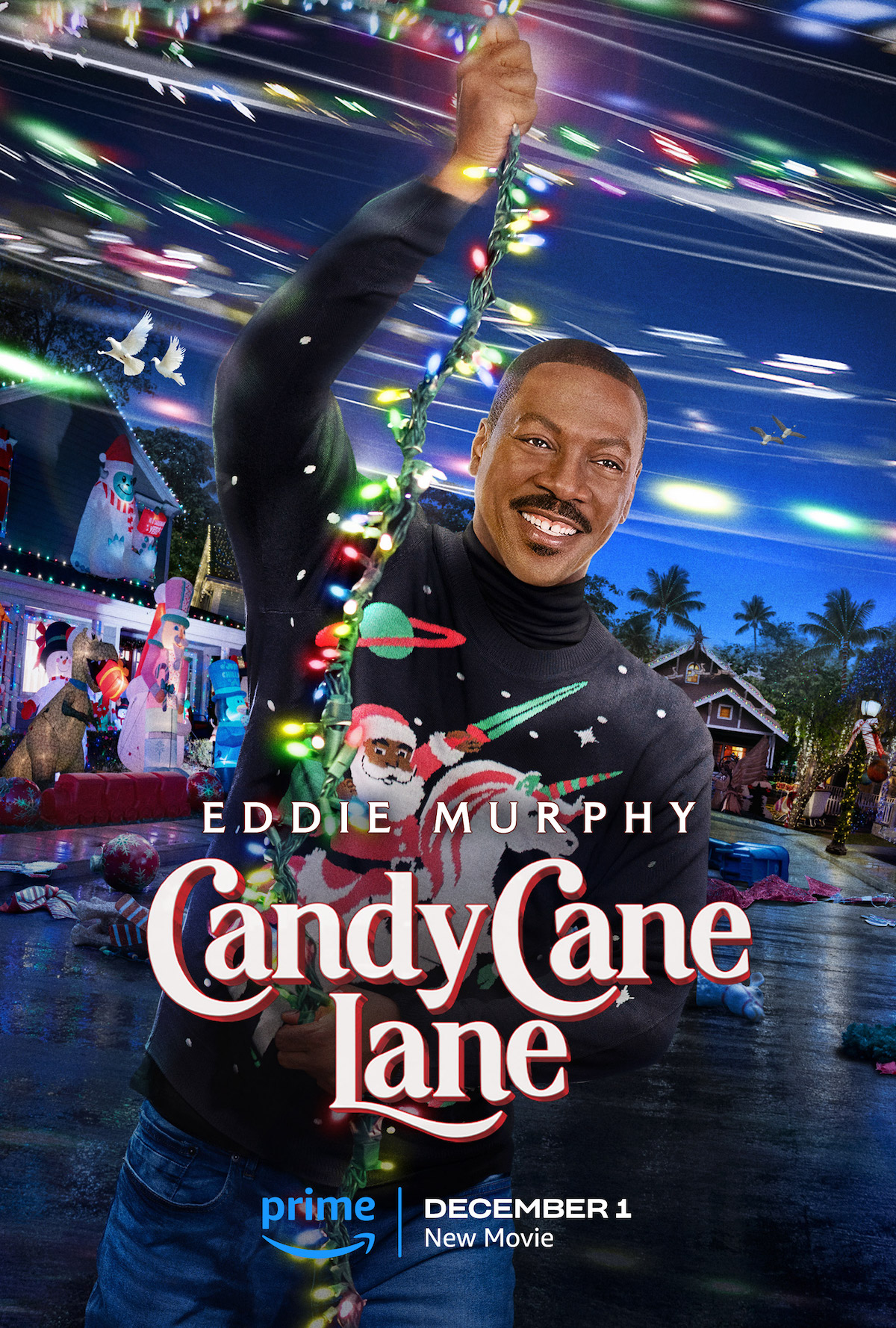 'Candy Cane Lane' First Look Photos & Teaser Poster Art