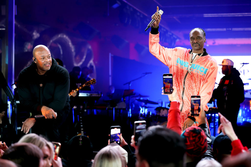 Flipper's Roller Boogie Palace Big Game After Party Celebrating The Release Of "Coming Home" By Usher And "Gin & Juice" By Dre And Snoop At Encore Beach Club At Wynn Las Vegas