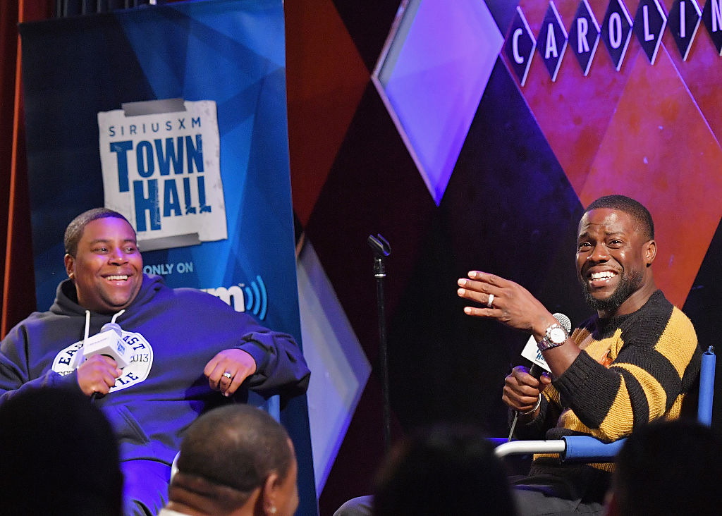 Actor And Comedian Kevin Hart Interviewed By Kenan Thompson For SiriusXM's "Town Hall" Series