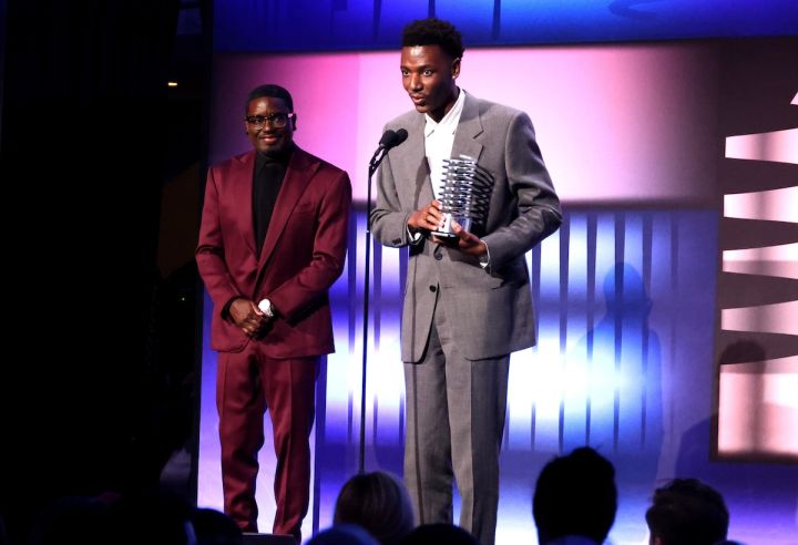 Jerrod Carmichael Accepting His Award
