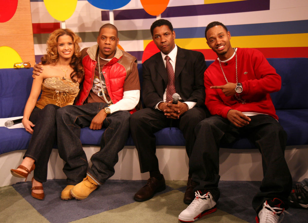 Denzel Washington and Jay-Z Visit BET's "106 & Park" - November 20, 2006