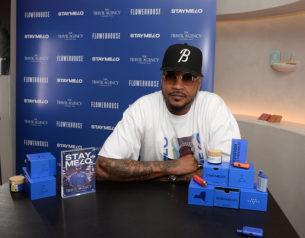 Carmelo Anthony Debuts Cannabis Brand STAYME70 ahead of 420 at The Travel Agency